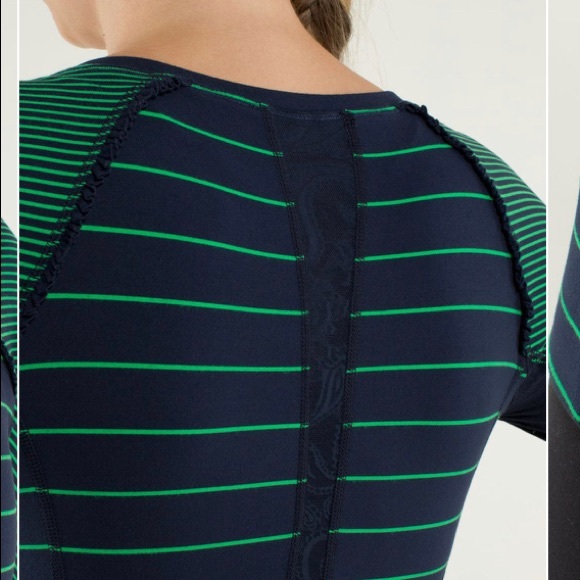 *Lululemon* Green/Navy, Full Tilt LS - Picture 2 of 11